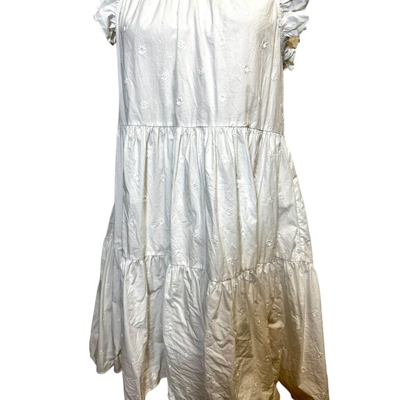 Ulla Johnson Tamsin Dress Women’s 4 Boho Prairie Ruffle Tiered Cotton Midi - Picture 5 of 10